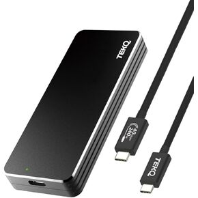 حاوية USB4 NVMe SSD مع مروحة تبريد، علبة M.2 بسرعة 40 جيجابت في الثانية (أسود) in Kuwait