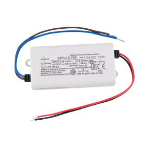 SBJ APC-16-700 16.8W AC-DC Constant Current Power Supply for LED Lighting, Adjustable Voltage 9-24V 0.7A Output, Universal Input 90-264VAC, Compact Design Ideal for Decorative in Kuwait