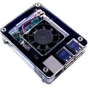 Zebra Classic Interior Fan Case – Raspberry Pi 3 B+ ~ Black Ice ~ C4Labs in Kuwait