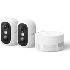 eufy Security eufyCam C35 2-Cam Kit, Wireless Security Indoor/Outdoor Camera, Magnetic Mount, No Monthly Fee, IP67, Facial Recognition, Solar Panel Compatible (Renewed) in Saudi Arabia
