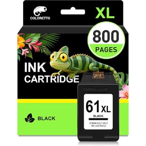 COLORETTO 61XL Black Ink Cartridge for HP 61 Black Ink Cartridge for HP61 in Kuwait