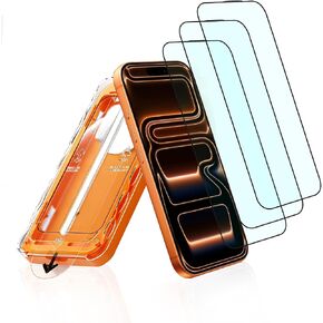 3 Pack Anti Blue Light Screen Protector for iPhone 17 Pro, with Easy Installation Kit in Kuwait
