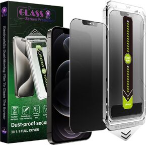 2 Pack Matte Privacy Anti-Spy Screen Protector for for iPhone 16 Pro Max (6.9-Inch),9H Tempered Glass,Anti-Glare,Full Coverage,Anti-Fingerprint,Auto Dust Removal,Bubble-Free in Kuwait