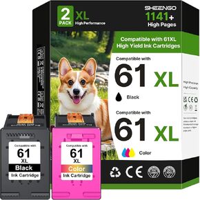 61XL Ink Cartridge Replacement for HP Ink 61 Black and Color Combo Pack in Kuwait