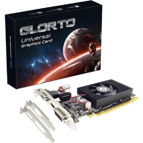 بطاقة رسومات Glorto GeForce GT 210 1024 ميجابايت DDR3 منخفضة الحجم، PCI Express 1.0 x16، وحدة معالجة الرسومات الجرافيكية للمبتدئين للكمبيوتر الشخصي وSFF وHTPC (HDMI/VGA) in Kuwait