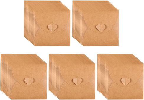 CD Paper Sleeves 50pcs Kraft Paper Envelopes for DVD Storage in Kuwait
