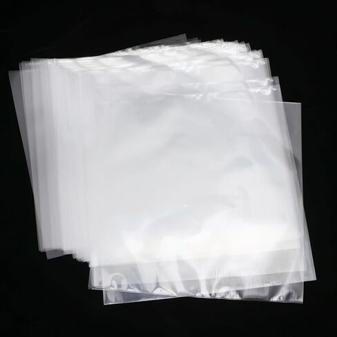 30pcs Thickened Vinyl Record Sleeves 12 Inch Flat Plastic Covers with Easy Insertion for Vinyl Record Storage and Protection in Kuwait