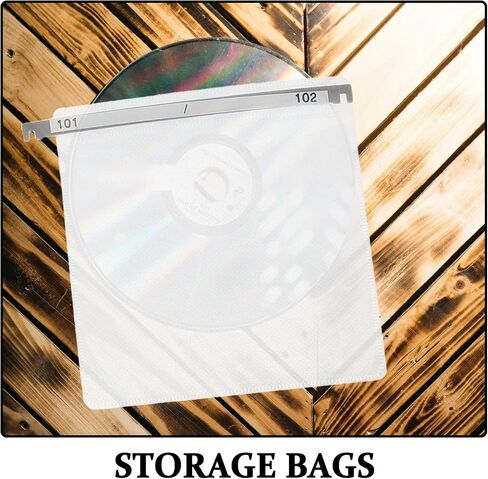 SUPVOX 12pcs Non-Woven DVD Disc Bags Portable Scratch-Resistant CD Sleeves Storage Case for Home and Travel, Simple and Fashionable Design for CD Enthusiasts in Kuwait
