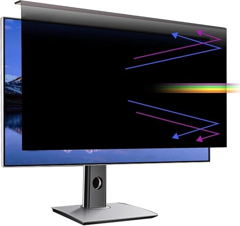 Acrylic Hanging 24 Inches Monitor Computer Privacy Screen Filter, Blue Light Filter, Removable and Easy Installation, 16:9 Widescreen Desktop Monitor in Kuwait