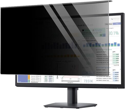 24 Inch Computer Monitor Privacy Screen - Reduce Glare Blue Light Filter - Easy to Install & Remove Screen Protector Panel for 16:9 Aspect Ratio in Kuwait