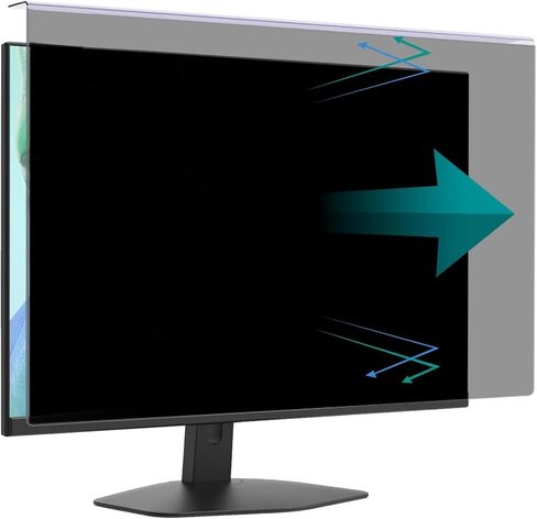Hanging 24 Inch Computer Privacy Screen Protector Shield, Removable Data Security PC Privacy Screen Filter Panel, 16:9 Widescreen Monitor in Kuwait