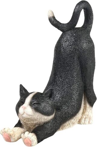 WHAT ON EARTH Cat Cell Phone Stand for Desk Cute Phone Holder for Desk Cat Desk Accessories for iPhone or Android, Black Cat in Kuwait