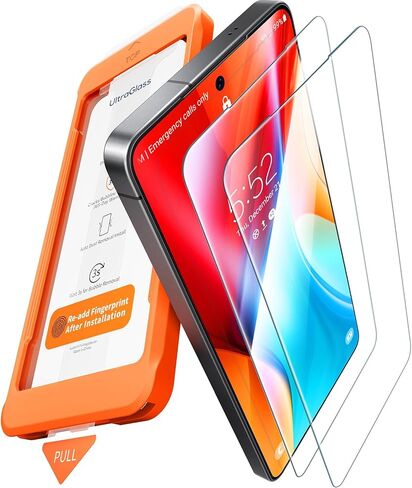 UltraGlass TOP 9H+ Armor for Samsung Galaxy S26 Screen Protector [NO.1 Military Grade Protection] Galaxy 26 Screen Protector Tempered Glass S26, Case Friendly, OnePull Install, 2 Pack in Kuwait
