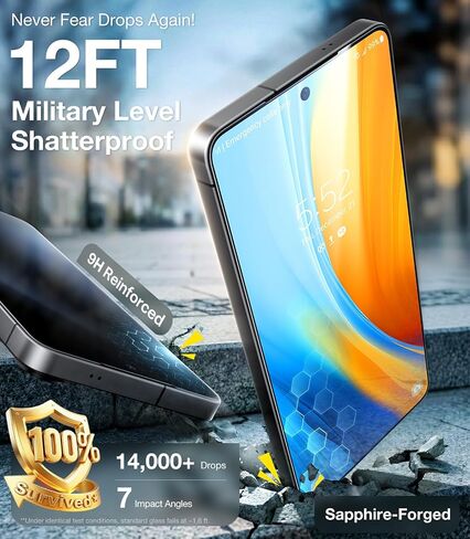 UltraGlass TOP 9H+ Armor for Samsung Galaxy S26 Screen Protector [NO.1 Military Grade Protection] Galaxy 26 Screen Protector Tempered Glass S26, Case Friendly, OnePull Install, 2 Pack in Kuwait