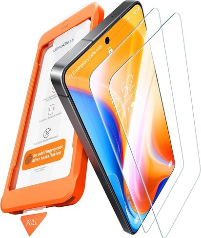 UltraGlass TOP 9H+ Armor for Samsung Galaxy S26 Screen Protector [NO.1 Military Grade Protection] Galaxy 26 Screen Protector Tempered Glass S26, Case Friendly, OnePull Install, 2 Pack in Kuwait