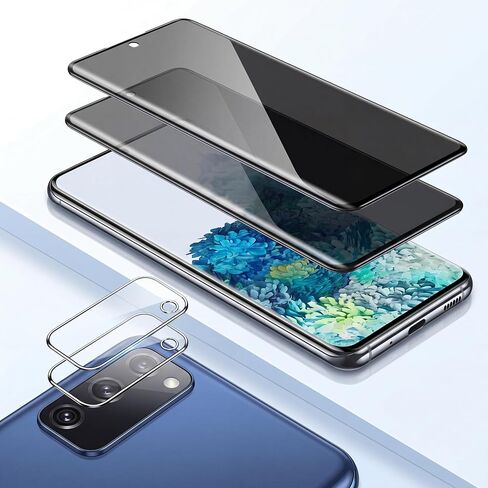 2 Pack for Galaxy S20 Privacy Screen Protector Tempered Glass 2 Pack Lens Protector,9H Hardness Compatible,28° Anti Spy,3D Curved Edge Easy Install Easy Installation,Bubble-Free,Case Friendly(6.2 Inch in Kuwait