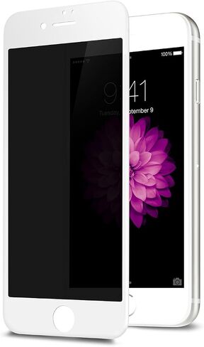 TECHO Privacy Screen Protector for iPhone SE 2022/2020 iPhone 8 7 6s 6, Anti Spy 9H Tempered Glass, Edge to Edge Full Cover Screen Protector [Anti-Fingerprint] [Bubble Free] [Full Coverage] (Black) in Kuwait