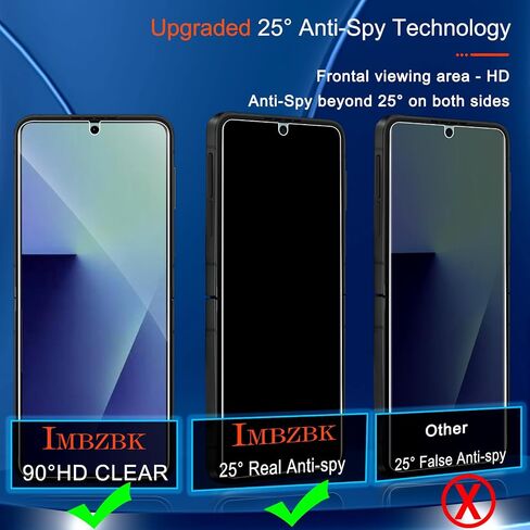 IMBZBK Privacy Screen Protector for Samsung Galaxy Z Flip 7 in Kuwait