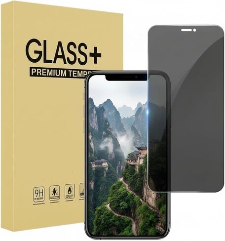Privacy Screen Protector for iPhone 14/ iPhone 13/13 Pro/iphone 16E, Tempered Glass [True 28°Anti Spy] [9H Hardness] [Case Friendly] Private Protector for iPhone 6.1" - 1-Pack in Kuwait