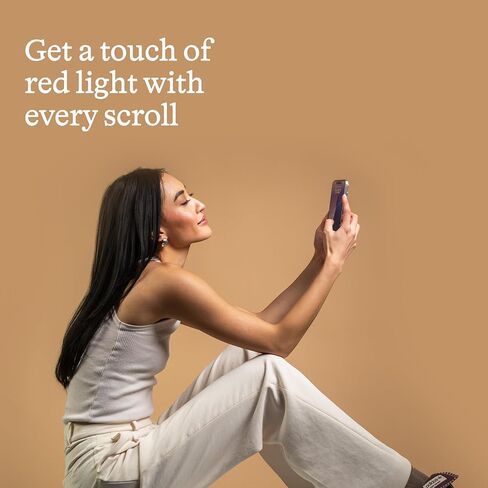 BodyGuardz Red Light Converter Screen Protector – Passive Red Light Therapy for Face - Promotes Better Sleep, Healthier Skin, Reduced Eye Strain – 9H Tempered Glass, Easy Install (iPhone 17 Pro Max / 16 Pro Max) in Kuwait