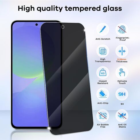 3+3 for Samsung Galaxy A36 5G Privacy Screen Camera Lens Protector in Kuwait