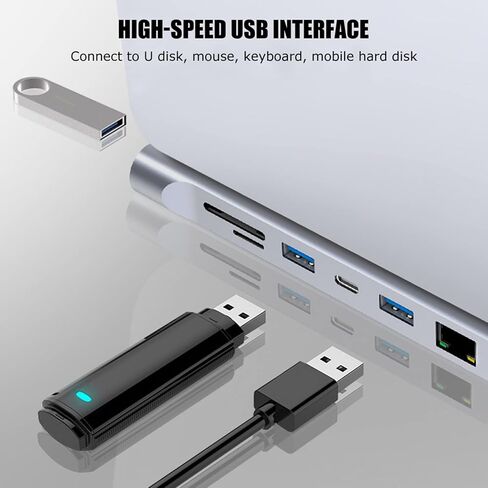 12 in 1 Laptop Docking Station Dual Monitor, Type C Hub USB C Adapter with Dual HDMI VGA PD 87W Fast Charging RJ45 Ethernet USB 3.0 Audio SD/TF Card in Kuwait