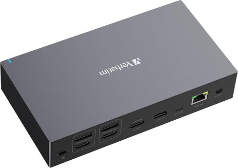 Verbatim USB-C Pro Docking Station, 17-in-1 Hub, Multiport Adapter to HDMI 4K and 8K, USB-A and USB-C, PD 100W, AUX, Card Reader, for Mac/Windows Laptop etc in Kuwait