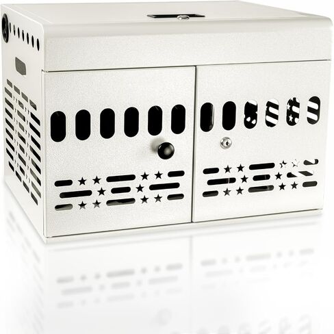 12 Device Portable Charging Station for Tablets, iPads, Chromebooks, and Laptop Computers with Lock, Surge Protection, for Classroom or Office (White) in Kuwait