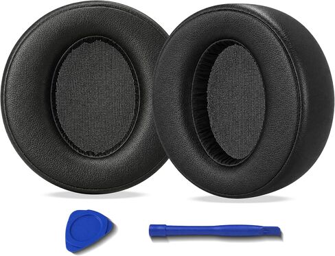 Replacement Ear Pads for Sony MDR-XB950 XB950BT XB950B1 XB950N1 XB950AP Headphones, Protein Leather Earpads Cushions with Memory Foam, Extra Thick Ear Cups, 1 Pair-Black in Kuwait