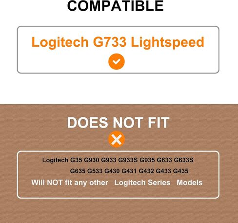 G733 Mod Kit Replacement Earpads and Headband Compatible with Logitech G733 Lightspeed Wireless Gaming Headset in Saudi Arabia
