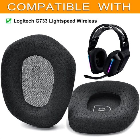 G733 Mod Kit Replacement Earpads and Headband Compatible with Logitech G733 Lightspeed Wireless Gaming Headset in Saudi Arabia