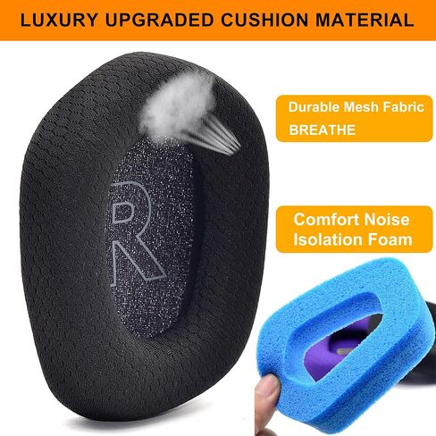 G733 Mod Kit Replacement Earpads and Headband Compatible with Logitech G733 Lightspeed Wireless Gaming Headset in Saudi Arabia