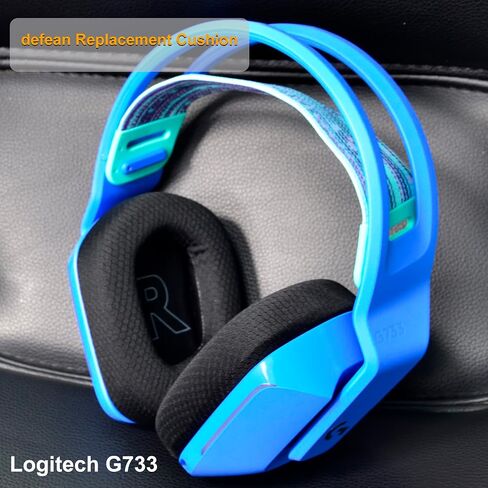 G733 Mod Kit Replacement Earpads and Headband Compatible with Logitech G733 Lightspeed Wireless Gaming Headset in Saudi Arabia