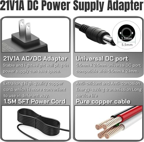 21V 1A Lithium Battery Charger Compatible with Mini Chainsaw, Power Tools Lithium Battery Charger, for Aker/Saker/Seyvum/O-Conn/Jujubean/DINSHARE/VTEK,20V/21V Chainsaw with LED Indicator in Saudi Arabia