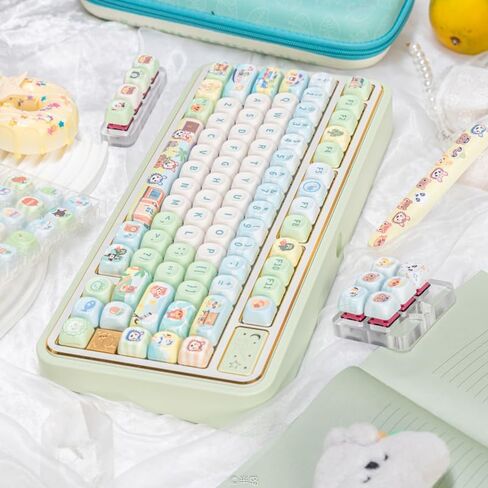 118-Key PBT Cute Anime Theme MOA Profile Dye-Sublimation Keycaps in Saudi Arabia