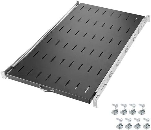1U Sliding Vented Rack Shelf – 19″ Cabinet, 800 mm (32") Depth – STURDX HS‑180 in Saudi Arabia