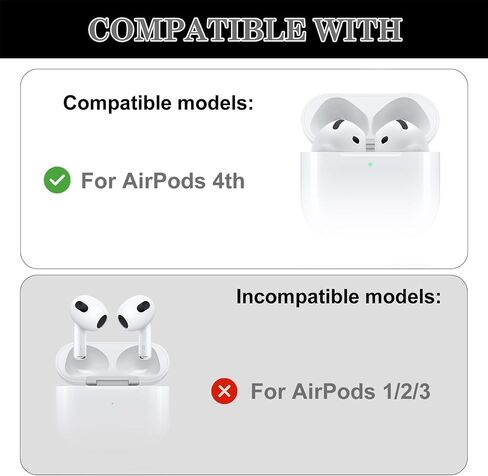 Aiivioll 4 Pairs Silicone Ear Tips Cover for AirPods 4 Black in Kuwait