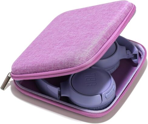 Ginsco Ultra-Slim Case Compatible with JBL Tune 510BT Bluetooth Headphones, with JBL Tune 520BT/670NC Live 460NC/Junior 320, Wireless On-Ear Headphones, Travel Carrying Headphone Case (Black) in Kuwait
