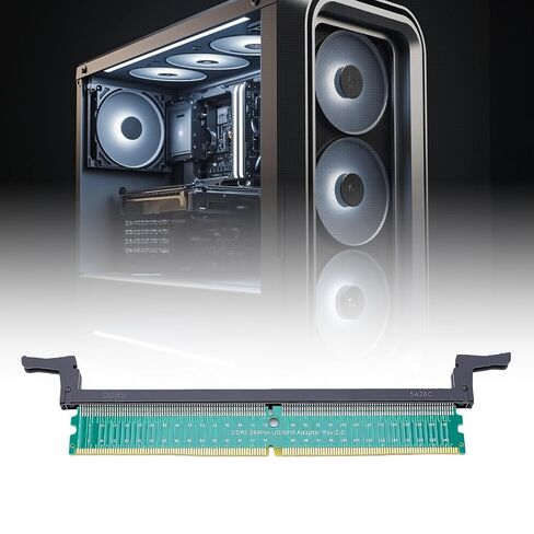Hyuduo DDR5 UDIMM 288Pin Adapter,Long Latches Memory Test Card in Kuwait