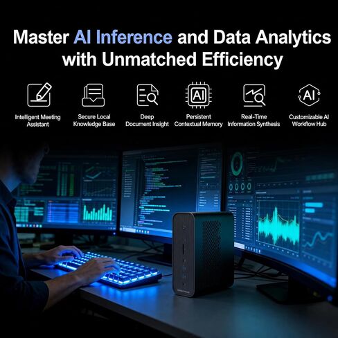 NextNuc Apexis AI395 AI Mini Desktop Workstation, Run AI models locally in Kuwait