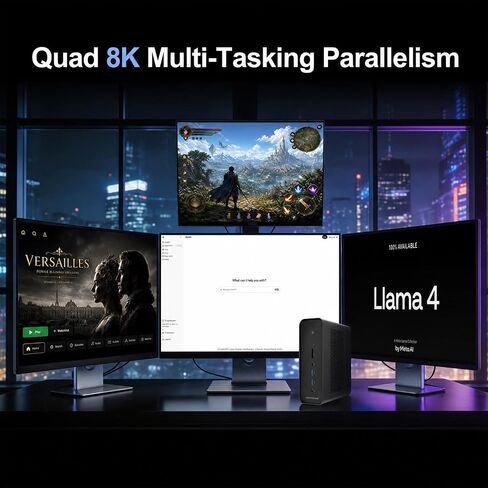 NextNuc Apexis AI395 AI Mini Desktop Workstation, Run AI models locally in Kuwait
