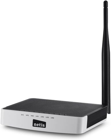 Netis WF2411D Wireless N150 Router, Access Point and Repeater All in One, Advanced QoS, WPS Setup, 5 dBi High Gain Antenna, N150 Detachable Antenna in Kuwait