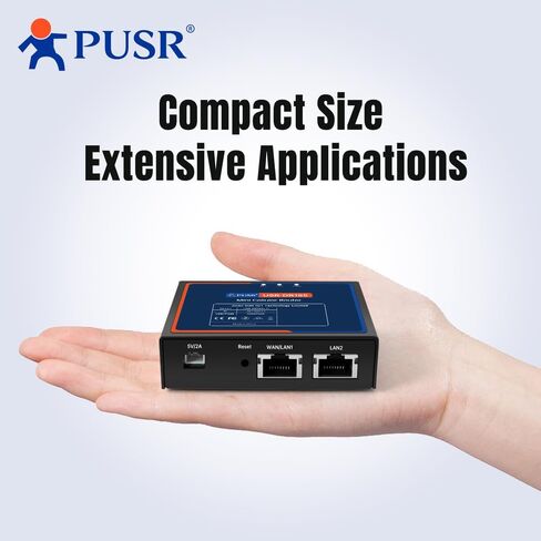 Mini Cellular Router Dual LAN LTE Cat.1 OpenCPU DDOS Protection OpenVPN Wall and DIN Rail mounting Stable Power Supply USR-DR185 in Kuwait