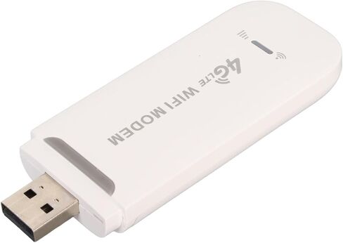4G LTE Portable WiFi Router 150Mbps High Speed Plug and Play for Office Travel Home ABSType Suitable for Europe, Asia, Africa, Middle (White) in Kuwait