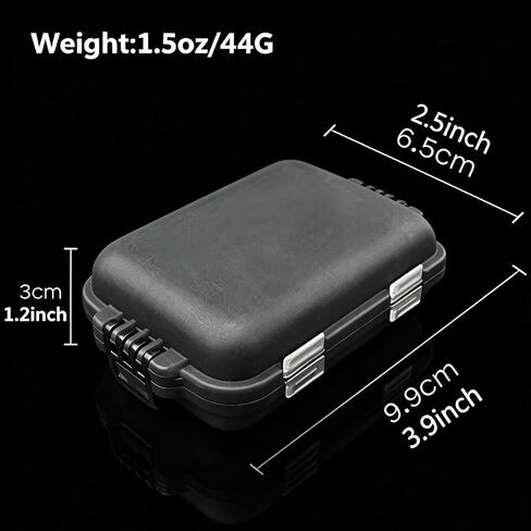 1 Pc Outdoor Portable 10-Grid Thickened Fishing Tackle Box Set,Multi-Functional Lure Box Small Fishing Accessories,Black in Kuwait