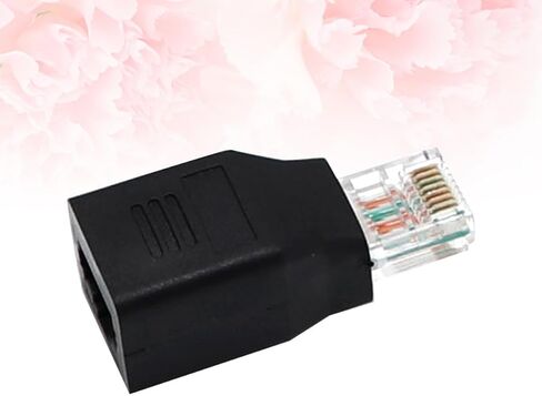 Abaodam Rj45 Male to Female Adapter Cable Connector Black for LAN in Kuwait