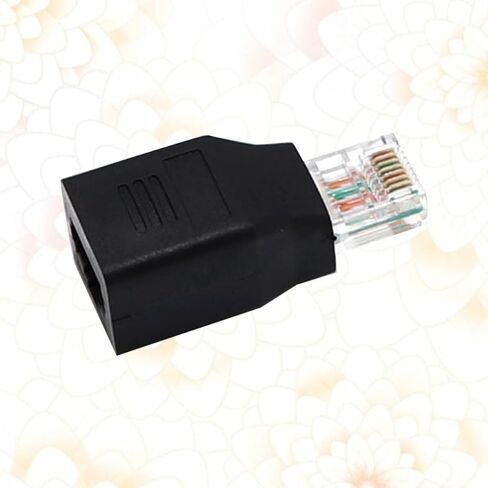 Abaodam Rj45 Male to Female Adapter Cable Connector Black for LAN in Kuwait