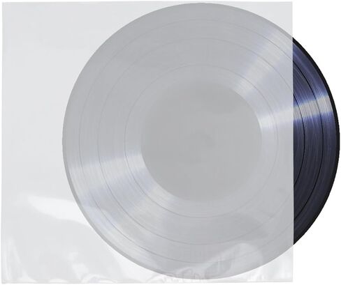 SUPVOX 30pcs 12 Inch Thickened Vinyl Record Protecter Bags Flap-Free Design, Cpp Plastic Record Sleeves for Safe Storage and Protection in Kuwait