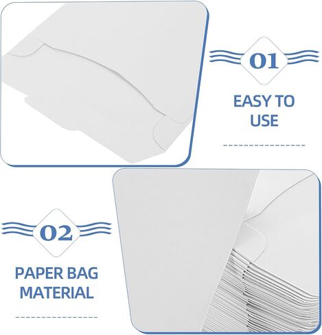 50pcs White Paper CD Sleeves Envelopes with Wear Resistance and Enduring Protection, Simple Design DVD Paper Storage Holder for Media Organization in Kuwait