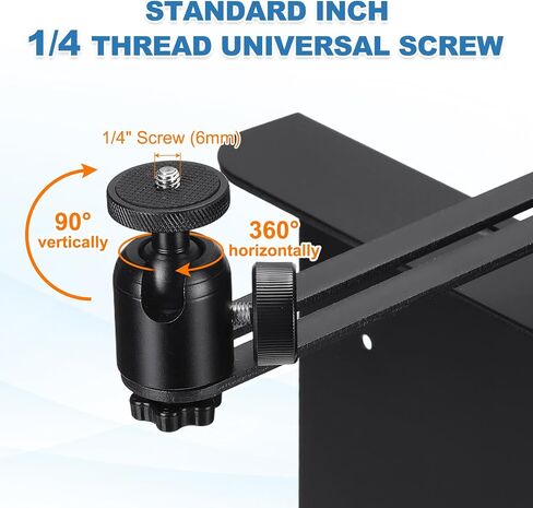 MECCANIXITY Plug-in Bed Sofa Projector Stand Black No-Drill 11.81-19.69"(L) in Kuwait